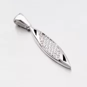 Strieborný prívesok so zirkónmi ZS-095/P-OKS