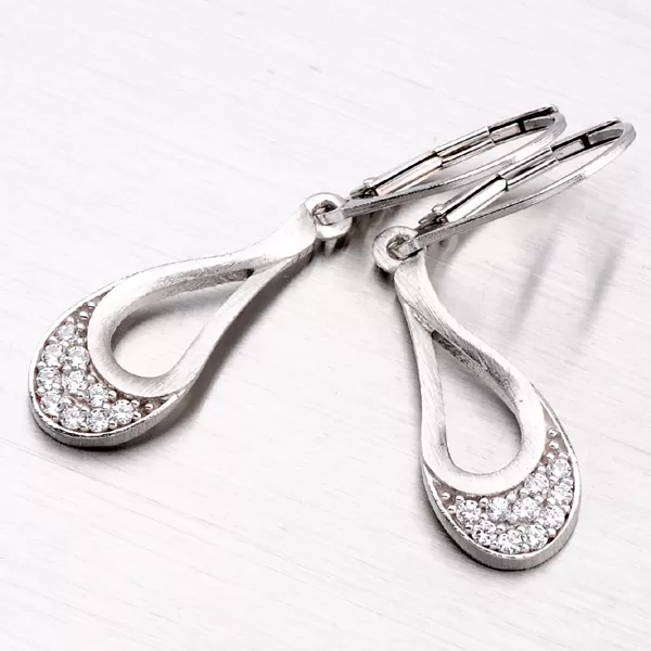 Náušnice pre ženy so zirkónmi ZS-150/E-OKS