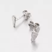 Strieborné náušnice - kôstky v tvare chodidla M6042Z