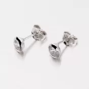 Strieborné náušnice - kôstky so zirkónmi MORM1445D4