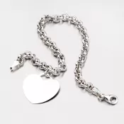 Strieborný náramok so srdcom B1403374-1132-SLX