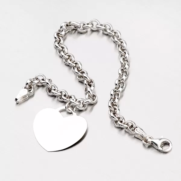 Strieborný náramok so srdcom B1403374-1132-SLX