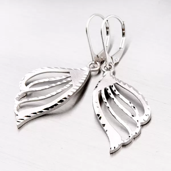 Dámske visiace náušnice striebra 925 NZM-109-OKS