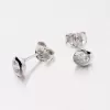Strieborné náušnice - kôstky so zirkónmi MORM1445D4