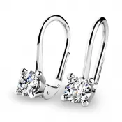 Visiace diamantové náušnice 10827-375-B-DIA