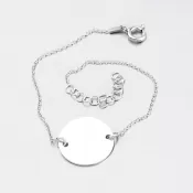 Strieborný náramok s možnosťou rytiny MBR1552A