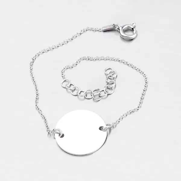 Strieborný náramok s možnosťou rytiny MBR1552A