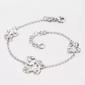 Strieborný náramok s motýlikmi B1502656-0331-SLX