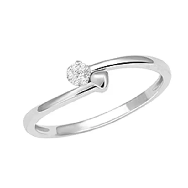 Prsteň z bieleho zlata s diamantmi GKW57121