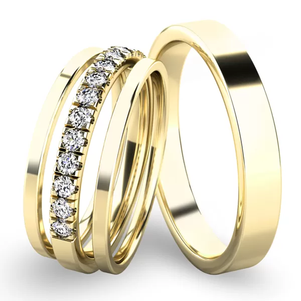 Set snubných prsteňov SP-61061-SET03