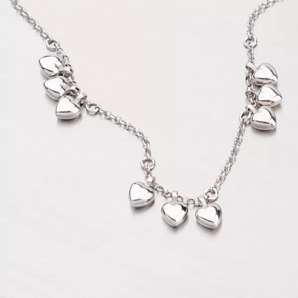 Strieborný náramok s decentnými srdiečkami B1602542-0863-SLX