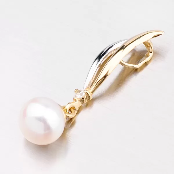 Nádherný prívesok zo zlata s perlou 43-21414