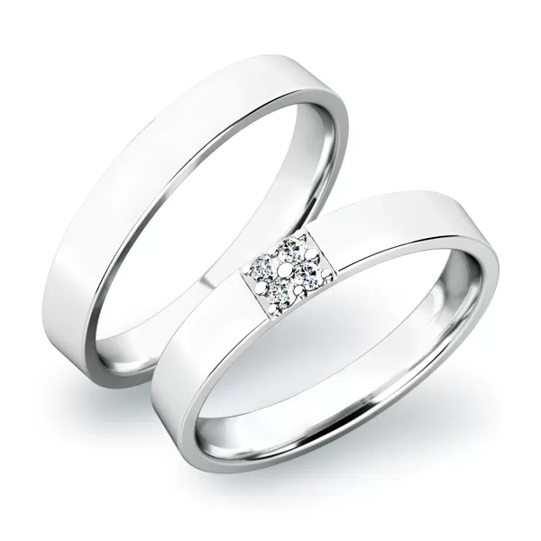 Snubné prstene strieborné SP-61027-Ag