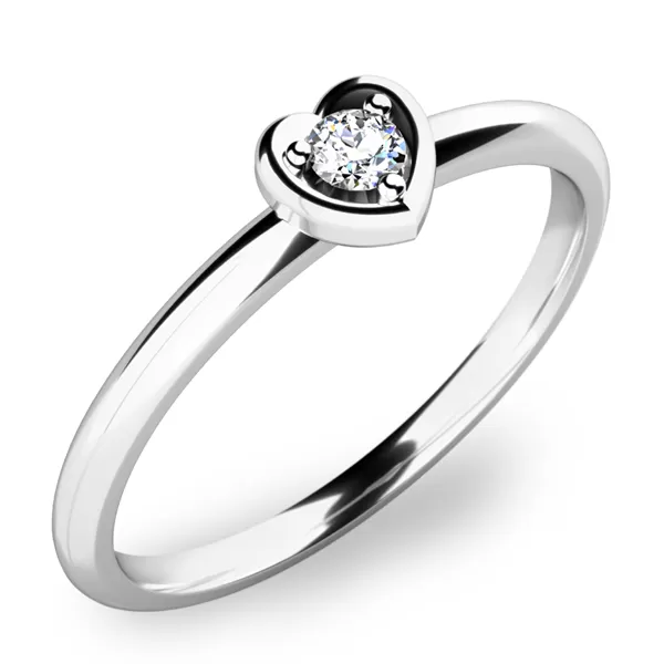 Zásnubný prsteň so zirkónom ZP-10849-B-ZIR