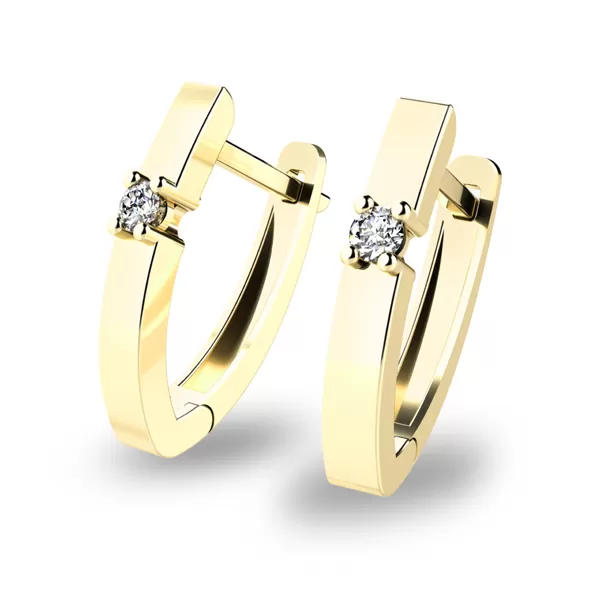 Náušnice z bieleho zlata so zirkónmi 10892-ZL-ZIR