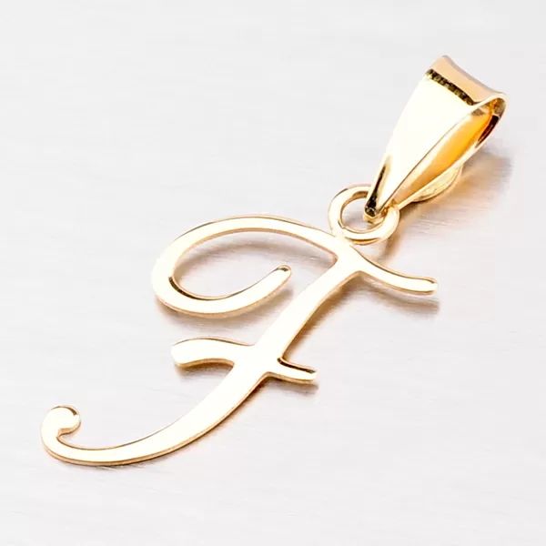 Prívesok - zlaté písmenko F 43-2937-F