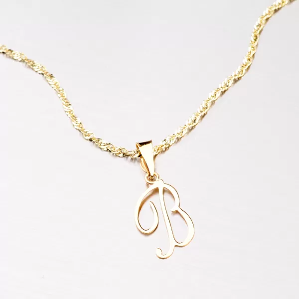 Prívesok - zlaté písmenko B 43-2937-B