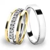 Set snubných prsteňov SP-61061-SET02