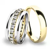 Snubné prstene set zo zlata SP-61045-SET04