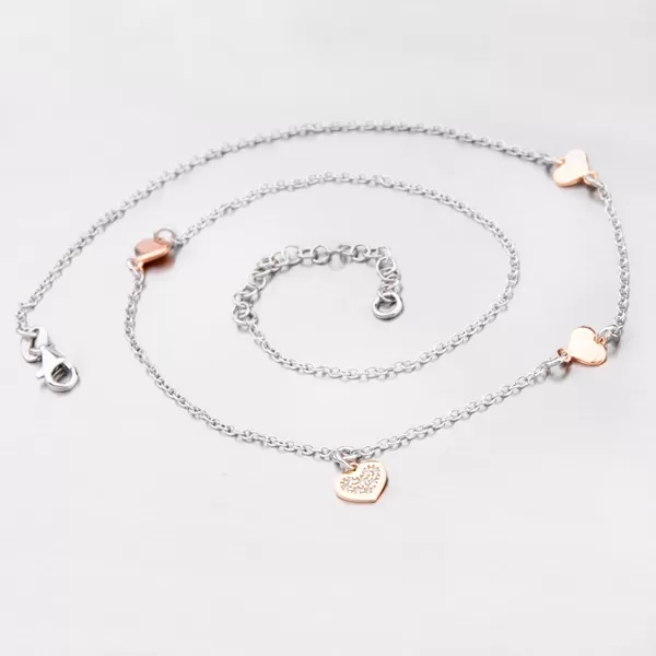 Dámska retiazka so srdiečkami N1700789-0331-SLX