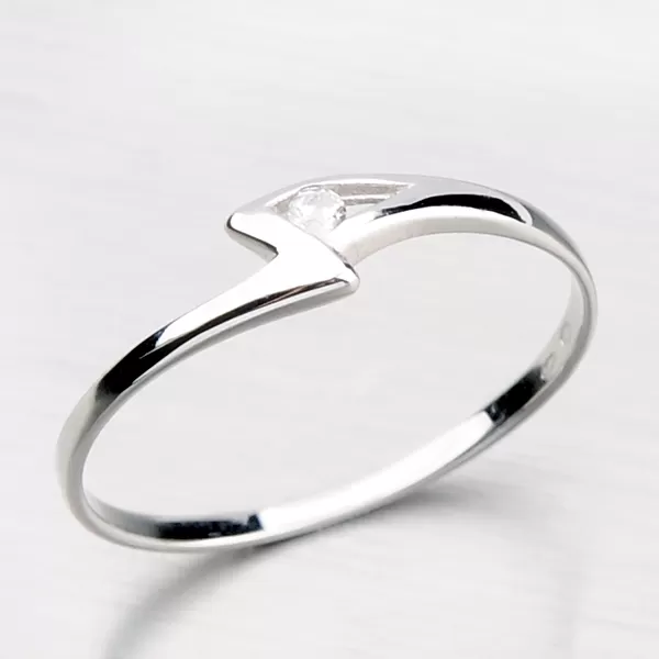 Decentný prsteň zo zlata DZ1138-B