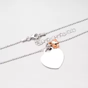 Strieborný náhrdelník so srdcom a rolničkou N1502029-1264-SLX