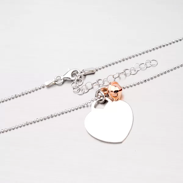 Strieborný náhrdelník so srdcom a rolničkou N1502029-1264-SLX