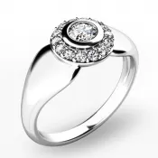 Briliantový prsteň 10898-B