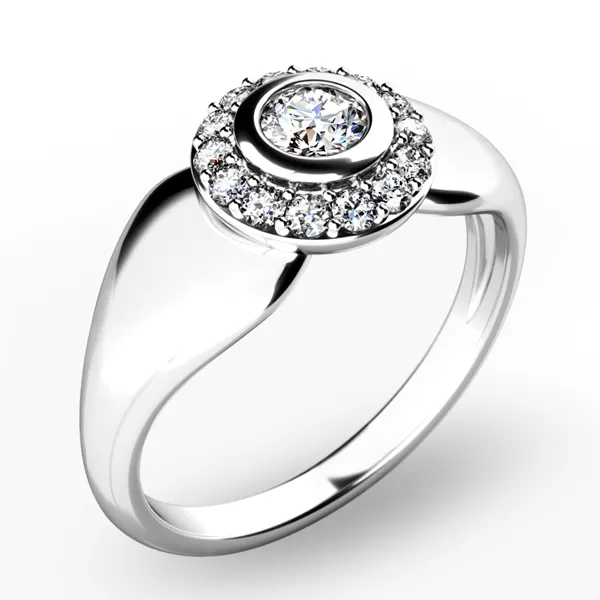 Briliantový prsteň 10898-B