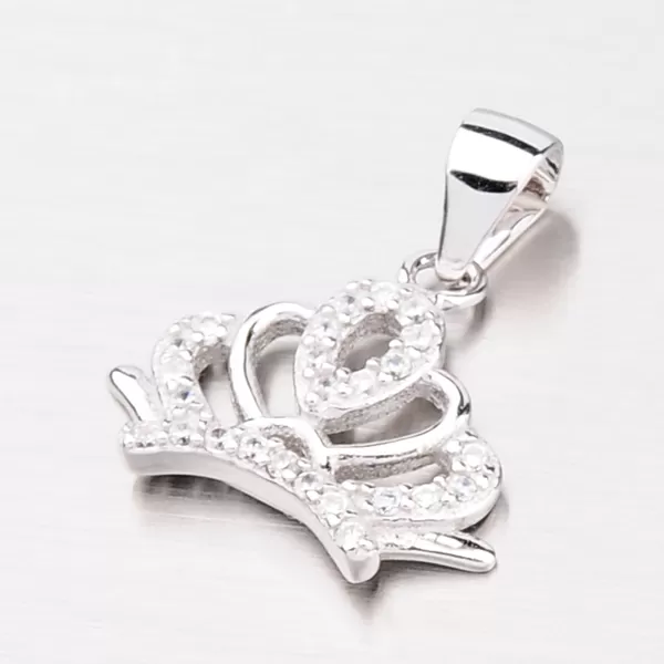 Strieborný prívesok v tvare korunky P1603124-1905-SLX