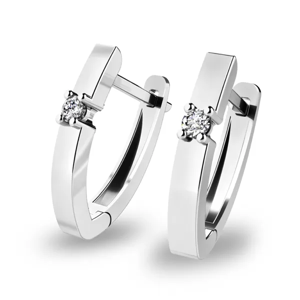 Náušnice s briliantmi 10892-B-DIA