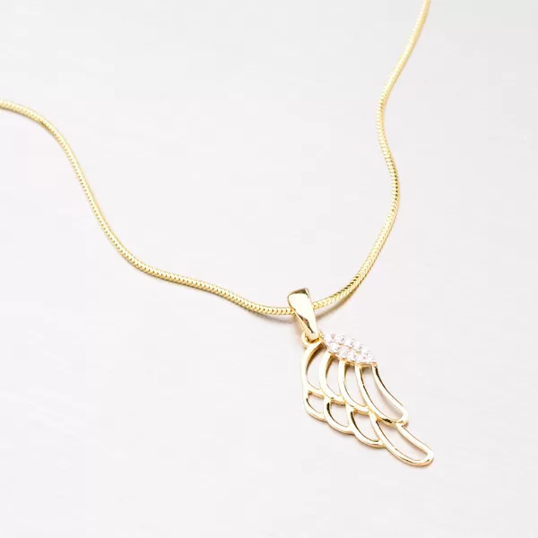 Anjelské krídlo - prívesok zo žltého zlata 43-21392