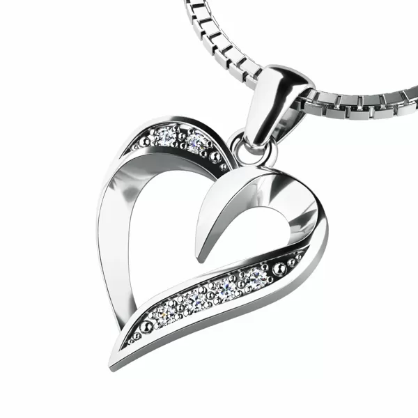 Prívesok s diamantmi 10879-B-DIA