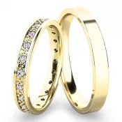 Snubné prstene zo žltého zlata SP-61048