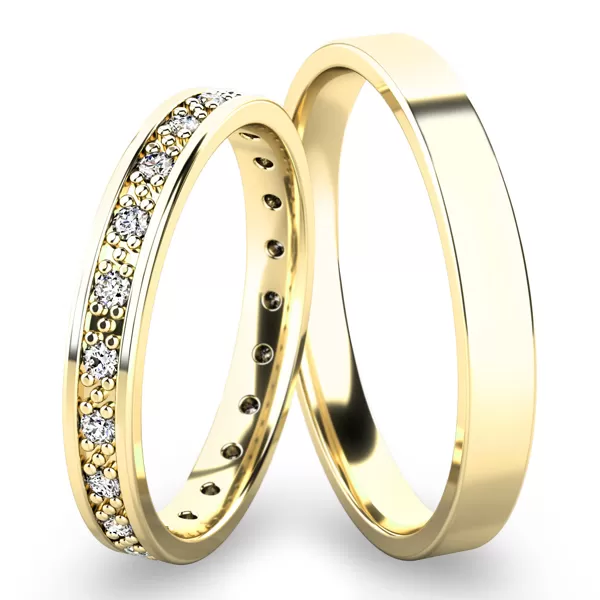 Snubné prstene zo žltého zlata SP-61048