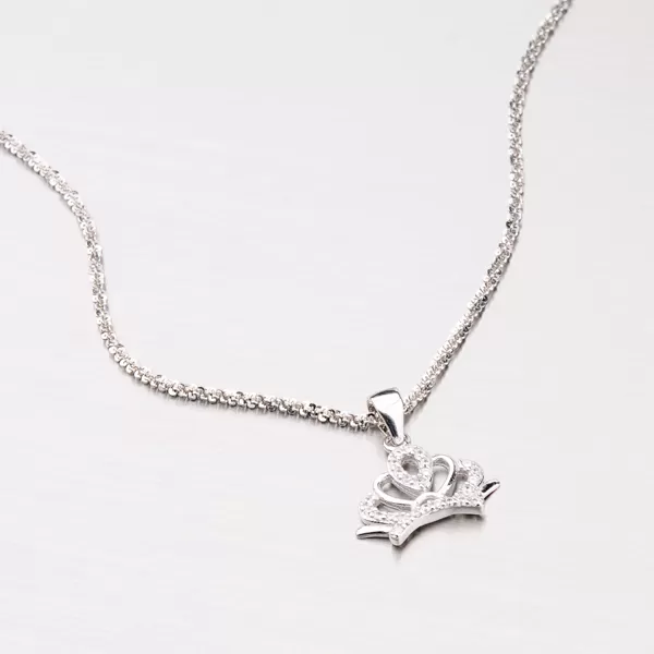 Strieborný prívesok v tvare korunky P1603124-1905-SLX