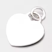 Strieborné srdiečko s možnosťou rytiny P1400236-1264-SLX