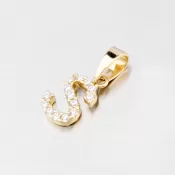 Zlatý prívesok - písmeno S 13-152-S