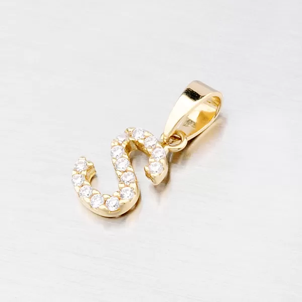 Zlatý prívesok - písmeno S 13-152-S