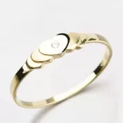 Romantický prsteň zo zlata DZ1876-ZL