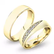 Snubné prstene zo žltého zlata SP-61051