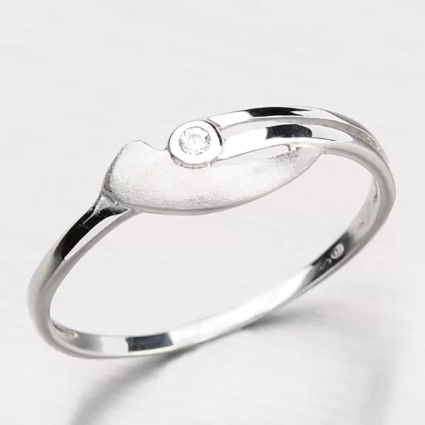 Zlatý prsteň so zirkónom DZ1662-B