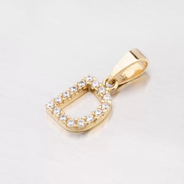 Zlatý prívesok písmeno D - zlato 585 13-152-D