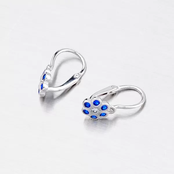 Detské náušnice v tvare kvety 52DN-1737BBM