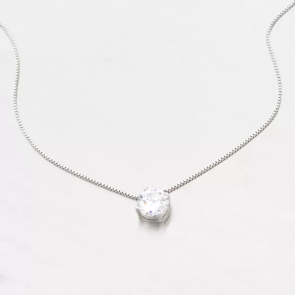 Strieborný náhrdelník so zirkónom N1400006-0871-SLX