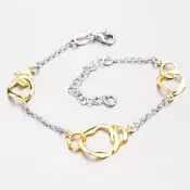 Strieborný náramok s ozdobami B1500726-0331-SLX