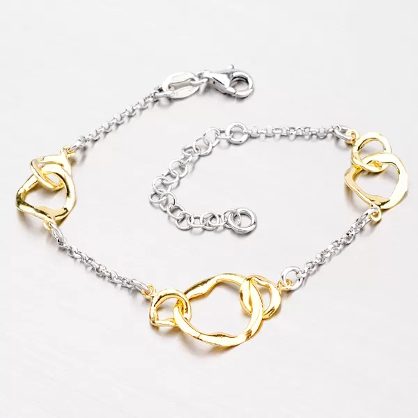 Strieborný náramok s ozdobami B1500726-0331-SLX