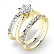 Zásnubný set zo žltého zlata 10720-SET02-ZZ