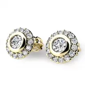 Diamantové náušnice kôstky 10822-ZL-DIA