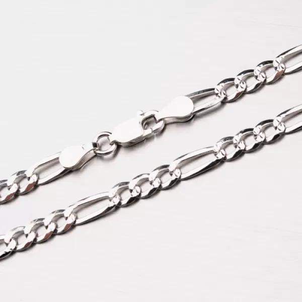 Strieborná gravírovaná retiazka Figaro 3+1 CHRS-073-120-FLAT-PSP